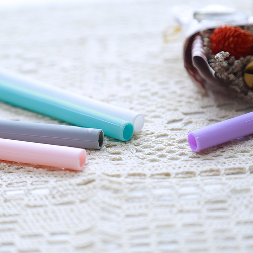 Disposable silicone colorful multi-purpose creative beverage straws wholesale manufacturers wholesale