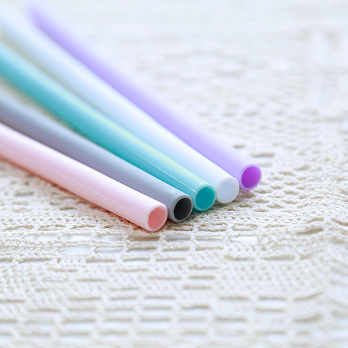 Disposable silicone colorful multi-purpose creative beverage straws wholesale manufacturers wholesale