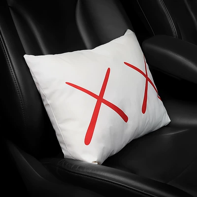Pillow Neck Pillow Car Waist Headrest - xx-eye-white-pillow