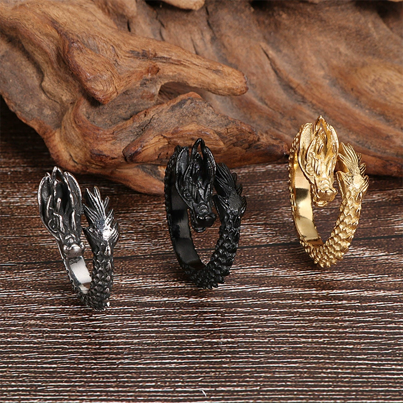 Retro ethnic accessory, men's ring stainless steel, ethnic style, wholesale, European style