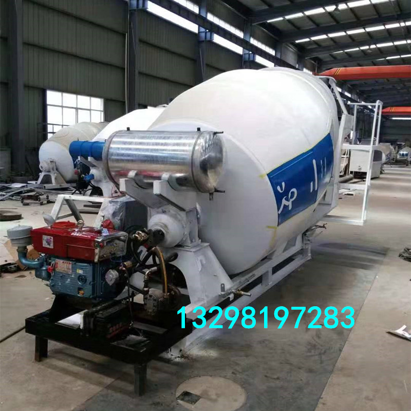 干混预拌砂浆储存搅拌一体罐 不沉淀小型混凝土搅拌运输罐