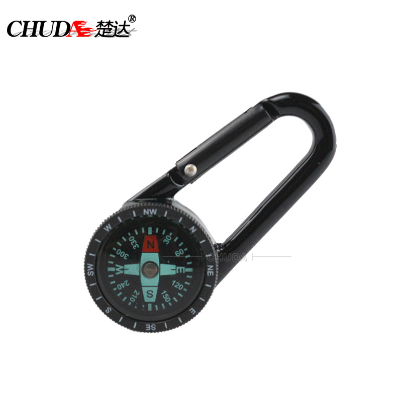 境外电商指南针铝制便携式快挂登山扣指北针户外野营装备DC28