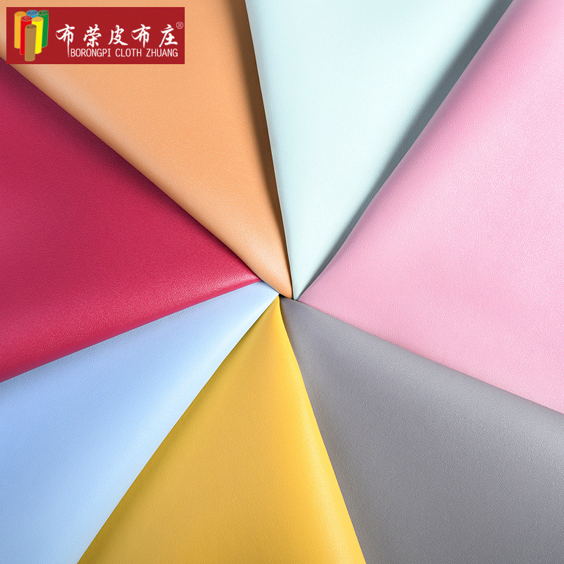 pu皮革面料服装革迷你羊纹仿真皮柔软防水透气软包人造皮革面料