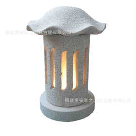 新款中国古代石灯 花岗岩仿石草坪灯 石灯图片多种可选奇石