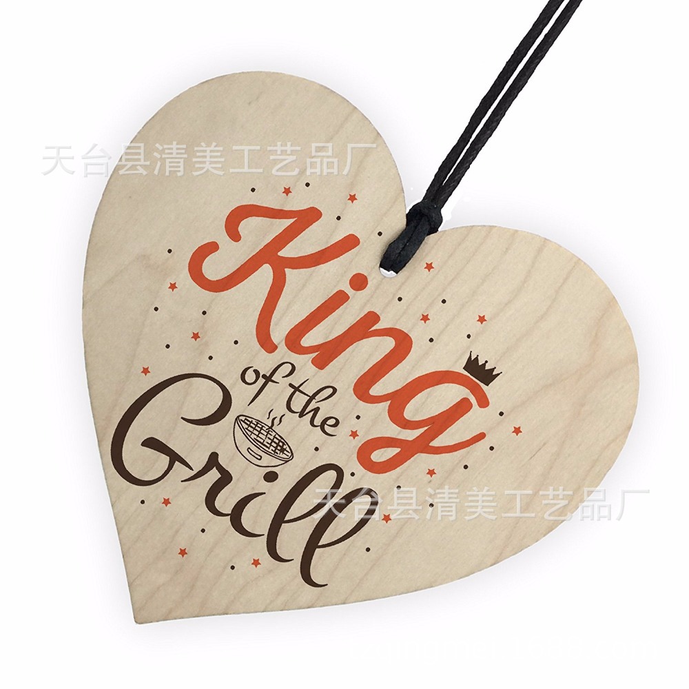 40 estilos nuevo 100mm amor madera chip colgante 1 Pack