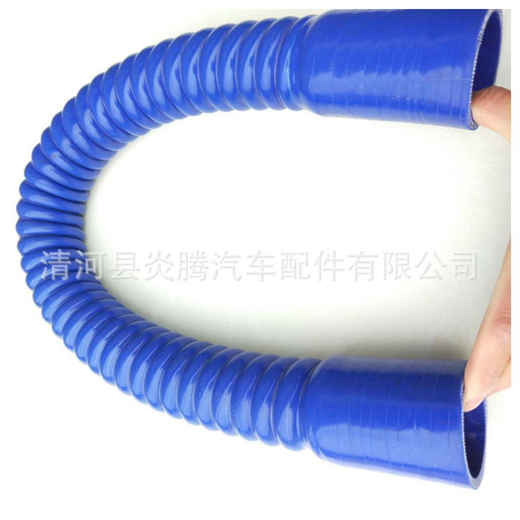 耐高温风管 红色硅胶风管 耐温钢丝软管 热风管排风管