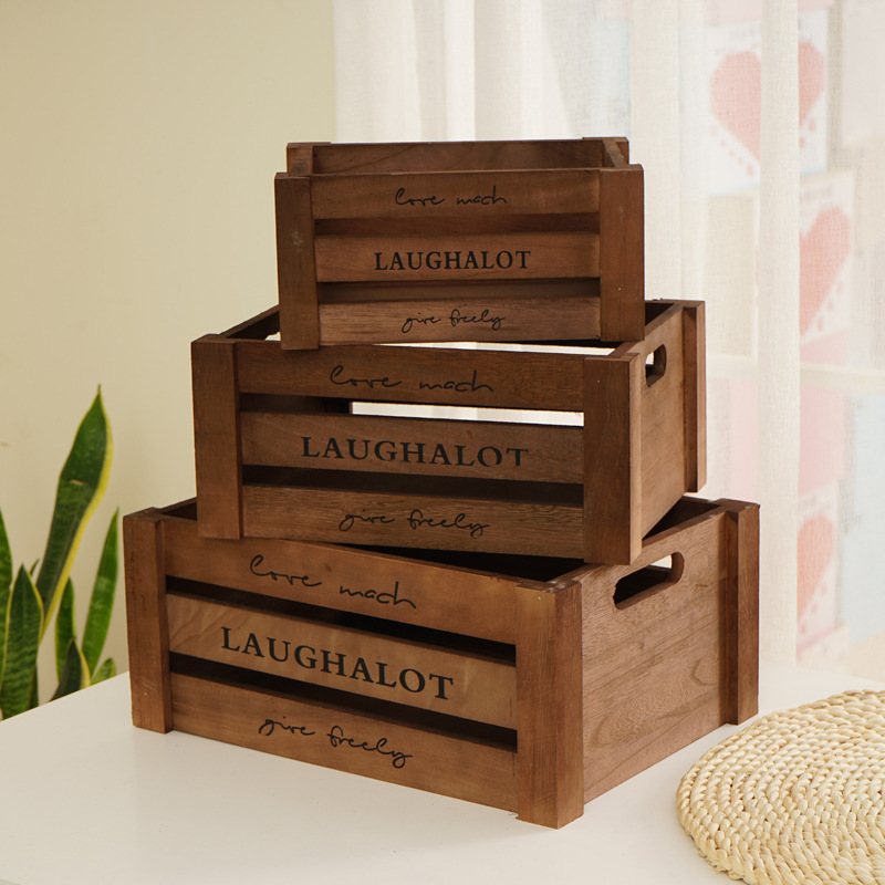 Old Wooden Box Wooden Crate Rectangular Shopping Mall Fruit Storage Box Retro Wooden Box Wedding Photography Props Wooden Basket Box Old Wooden Box Wooden Crate Rectangular Shopping Mall Fruit Storage Box Retro Wooden Box Wedding Photography Props Wooden Basket Box