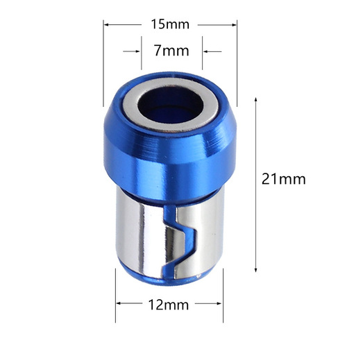 Bit magnetic ring, bead-type powerful magnetic ring, all-metal screwdriver head plus magnet, universal magnetic ring steel sleeve