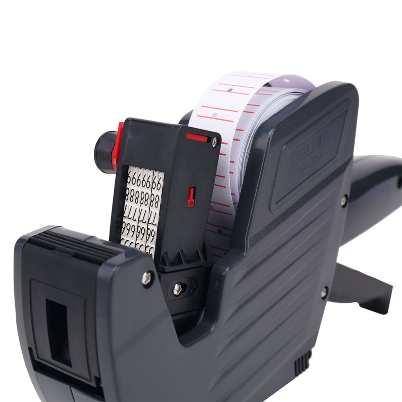 Deli 7500 sola fila precios máquina codificación pistola supermercado producto precio máquina de codificación
