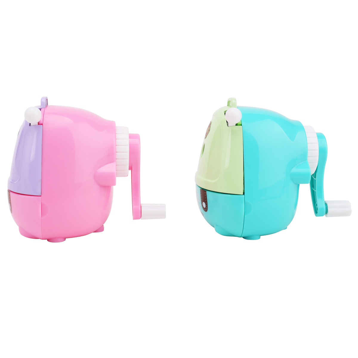 Deli 0738 mochila sacapuntas Sacapuntas de lápiz de manivela sacapuntas para estudiantes