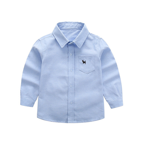 New style autumn long-sleeved shirts for children and middle-aged children Factory direct sales boys' shirts versatile autumn clothing children's spring and autumn shirts