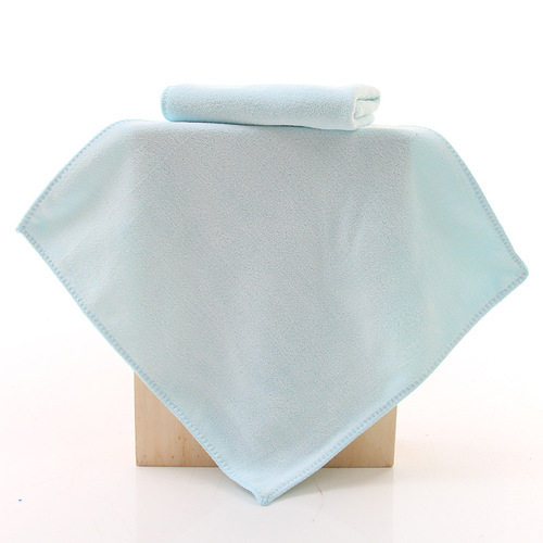 Wholesale fine fiber square washcloth abrasive cloth 30*30 water-absorbent thick handkerchief dishwashing cloth household kitchen towel