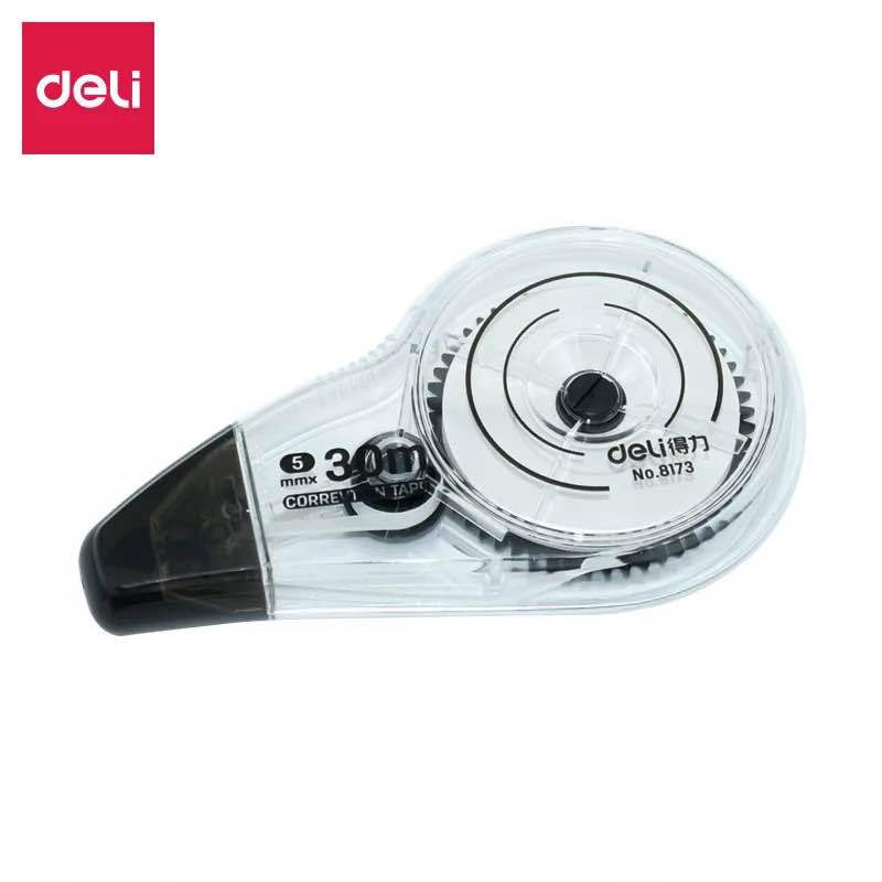 Deli papelería 8173 cinta de corrección 30 m gran capacidad estudiante creativo corrección cinta de corrección