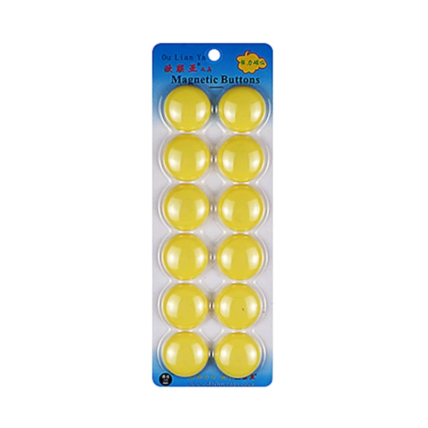 3cm mushroom (12/card) yellow