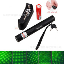 跨境专供Laser303红色蓝紫色激光手电筒售楼沙盘指示笔防蓝光测试