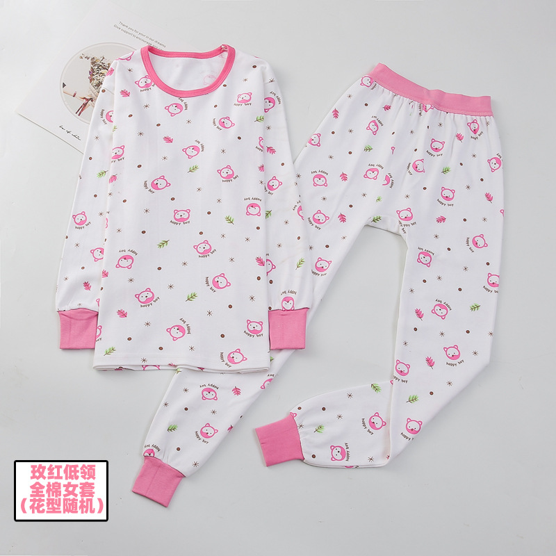 Fábrica al por mayor Arco Iris pluma Niños y Niñas Ropa de otoño pantalones largos traje de algodón para niños suéter de algodón traje de suéter