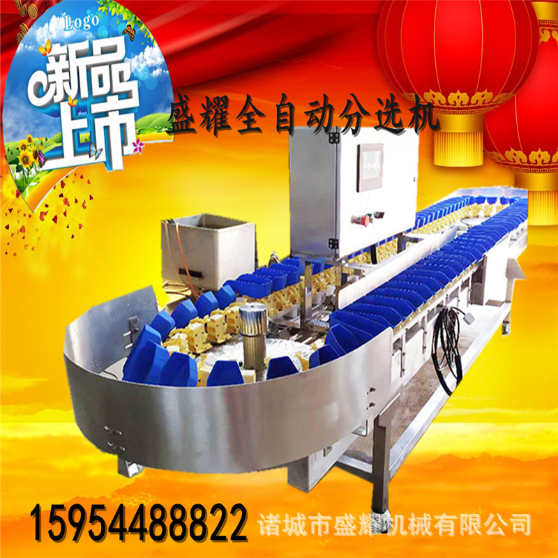 大枣重量分选机 干果自动称重分拣机 多级重量海产品分选机