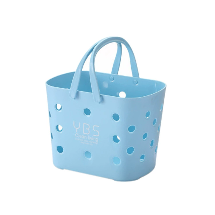 Handheld plastic storage basket for bath, storage system