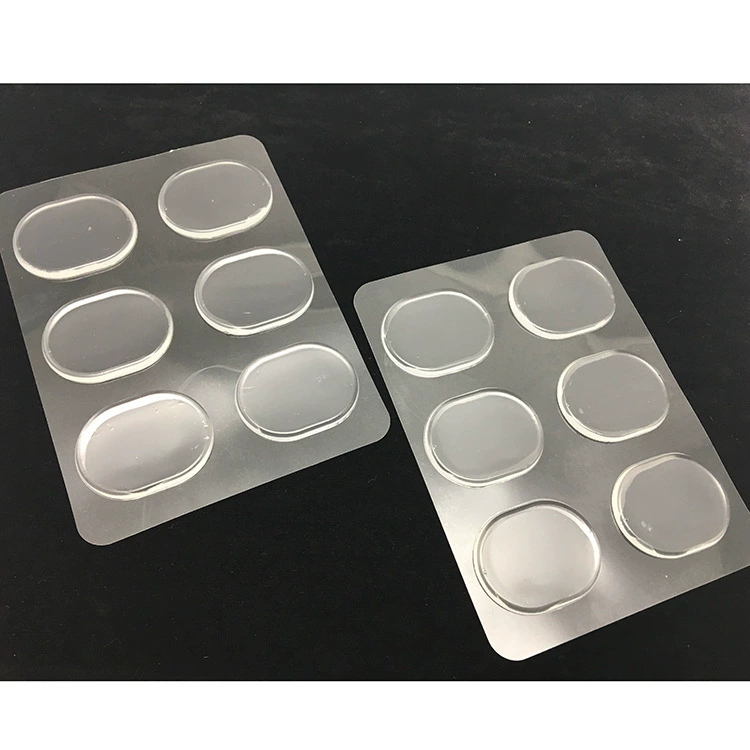 Оптовая Шестигранная Повседневная защитная обувь с наклейками на внутренней стороне стопы от царапин, прозрачные силиконовые принадлежности, мужские и женские противоизносные стельки с противоскользящей наклейкой для ног