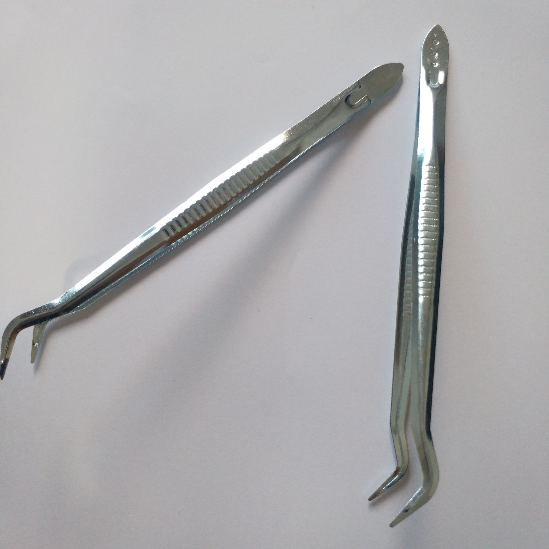 Elbow Tweezers Dental Tweezers Straight Tweezers Change Kit Tweezers Clip Stainless Steel