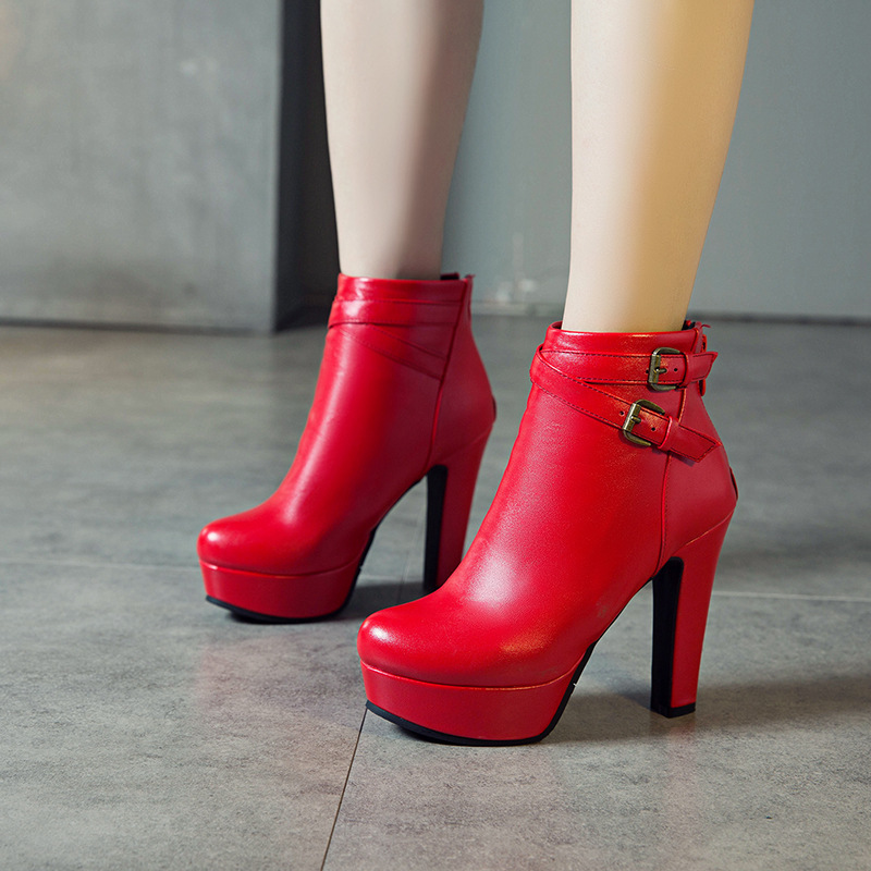 40-50 Large Size Boots 2022 New Style Women's Boots High-Heeled Short Boots Women's European and American Style Chunky Heel Women's Shoes Cross-Border Foreign Trade Dropshipping 40-50 Large Size Boots 2022 New Style Women's Boots High-Heeled Short Boots Women's European and American Style Chunky Heel Women's Shoes Cross-Border Foreign Trade Dropshipping