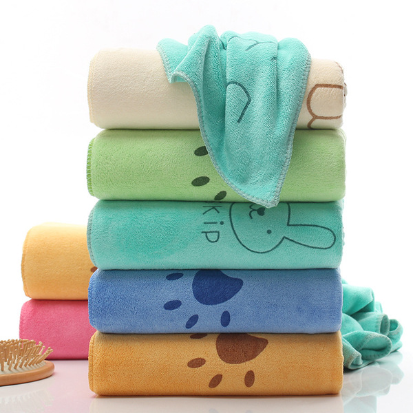 beach quick dry cartoon children's bath towel for swimming