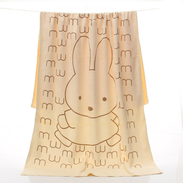 quick dry cartoon children's beach bath towel for swimming