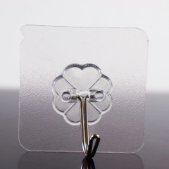 廠免打孔無痕掛鈎強力粘膠透明牆壁壁掛衣服掛鈎防水粘鈎鈎子批