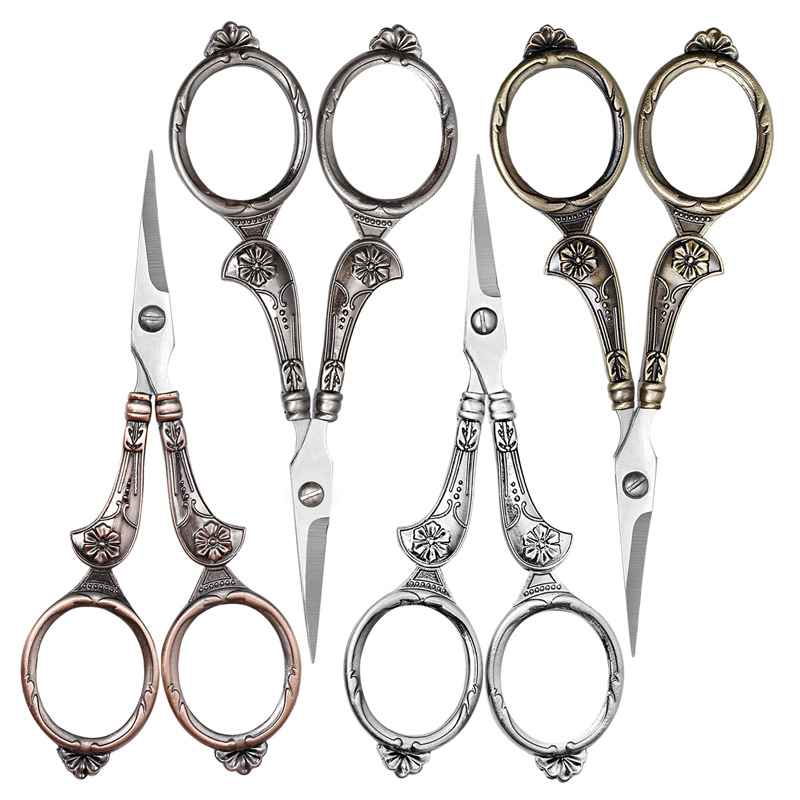 复古剪刀 绣花剪刀 不锈钢迷你小剪刀 仿古尖头剪刀