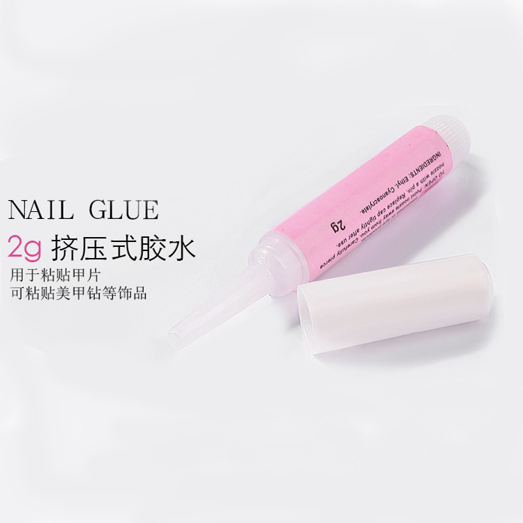 2G nail suit special nail glue nail glue jewelry nail stick transparent point diamond DIY nail water Diamond glue