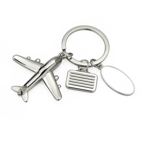 Creative Aircraft Model Keychain Metal Aircraft Keychain Civil Aviation Air China Small Gift Air Show Promotional Event