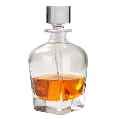 Decantador de vino de cristal de vidrio