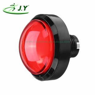Factory supply 6cm spherical button with light switch 60mm convex round equipment button game machine button switch