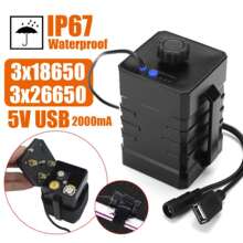 326650غдUSB DC˫ӿڷˮ18650ؿ8.4V籦12.6V