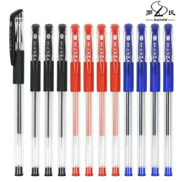 Roche 2009 European Standard Neutral Student Pen Wholesale 0.5mm Office Carbon Red Blue Black Water Pen Holiday Gift Pen