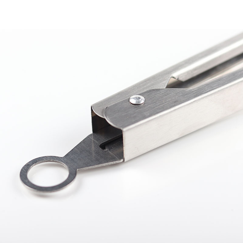 En stock al por mayor clip de comida de nylon de acero inoxidable de 12 pulgadas clip de pan clip de barbacoa clip de hornear clip de bloqueo automático