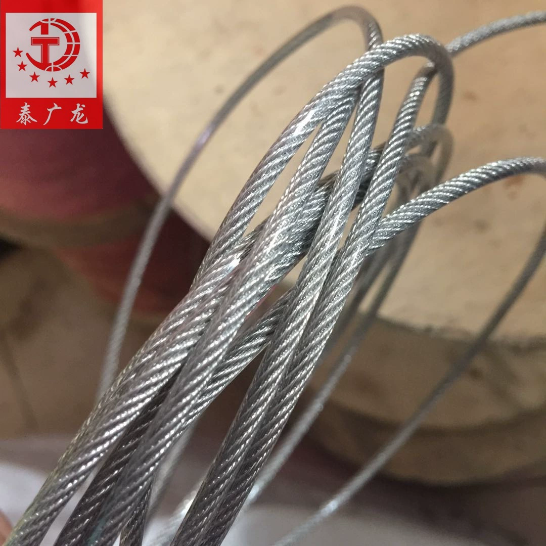 Канат из нержавеющей стали Tai Guanglong 304 из нержавеющей стали с пластиковым покрытием стальной трос 2 мм после 3 мм