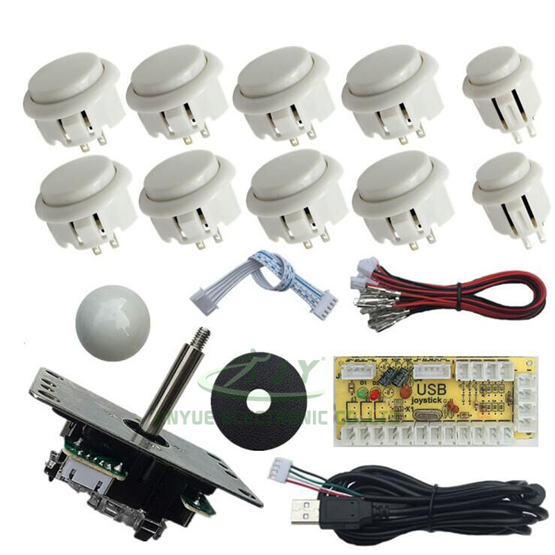 DIY Arcade Rocker kit USB ordenador Juego panel de control tres y Rocker botón accesorios fuente la fábrica
