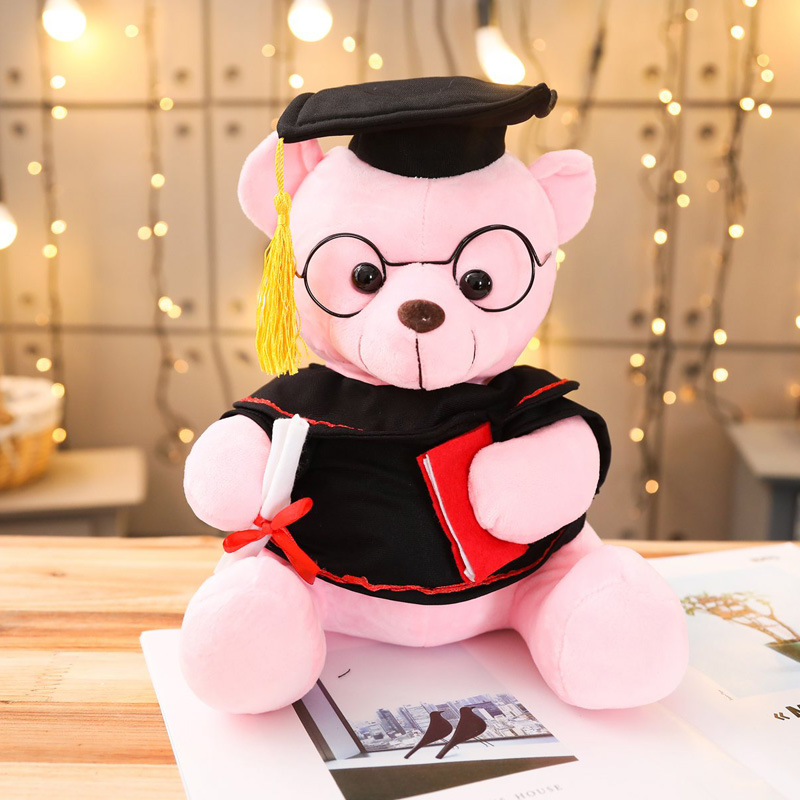 Temporada de graduación doctor oso sombrero muñeca peluche graduación muñeca regalo graduación para otros