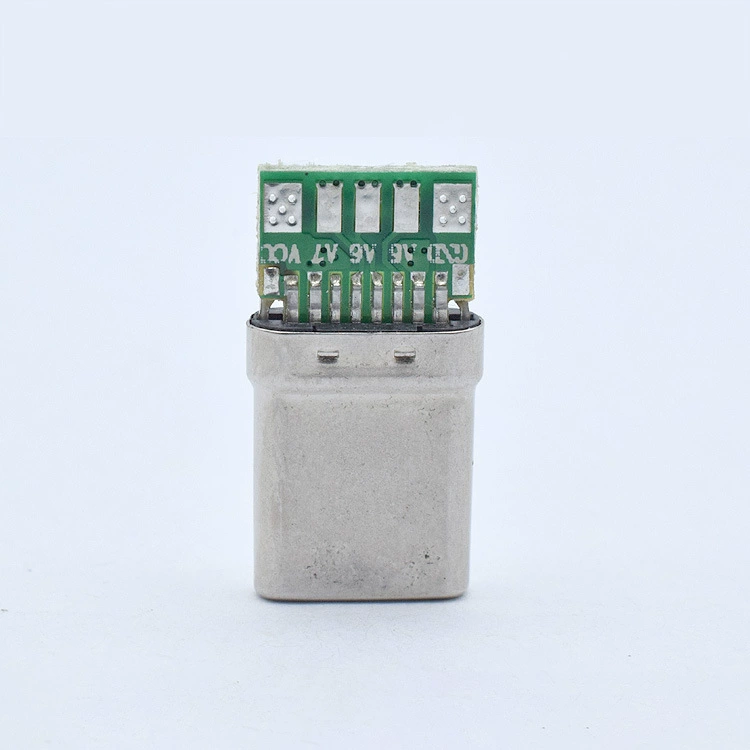 Тип-C Гонгтоу PD растягивающая модель с данными USB2.0PCB одиночное сопротивление разъем мужской голова разъем Type-C