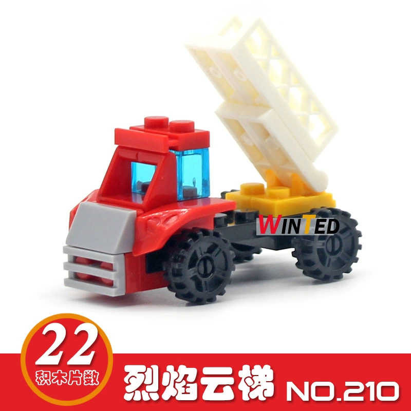 Конструкторская модель автомобиля Lego для малышей, маленькие блоки, подарок на день рождения от Shunlekang