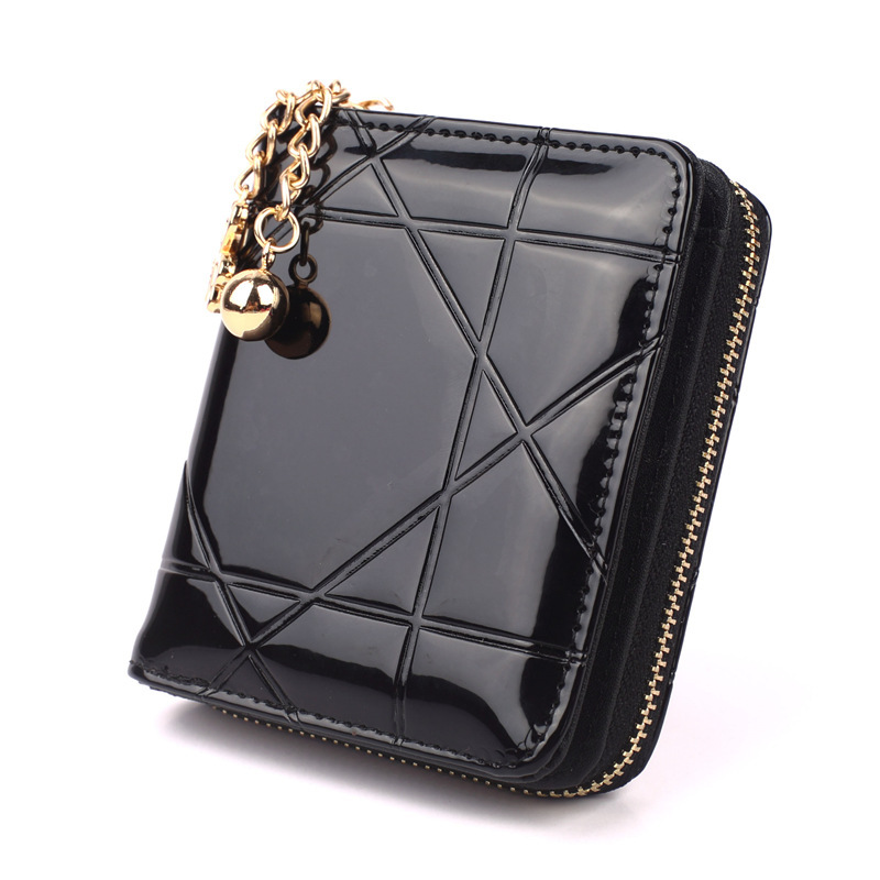 New Zipper Coin Purse, Short Card Holder, Lightweight Coin Pouch for Women, Patent Leather Quilted Clutch Bag Y005 New Zipper Coin Purse, Short Card Holder, Lightweight Coin Pouch for Women, Patent Leather Quilted Clutch Bag Y005