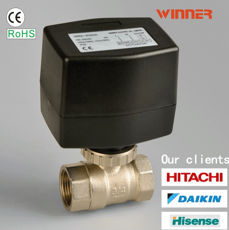 Шариковый клапан микро-Центральной катушки вентилятора кондиционирования воздуха латунный Электрический Двухсторонний Для нагревать шариковый клапан высокого давления взрывозащищенный