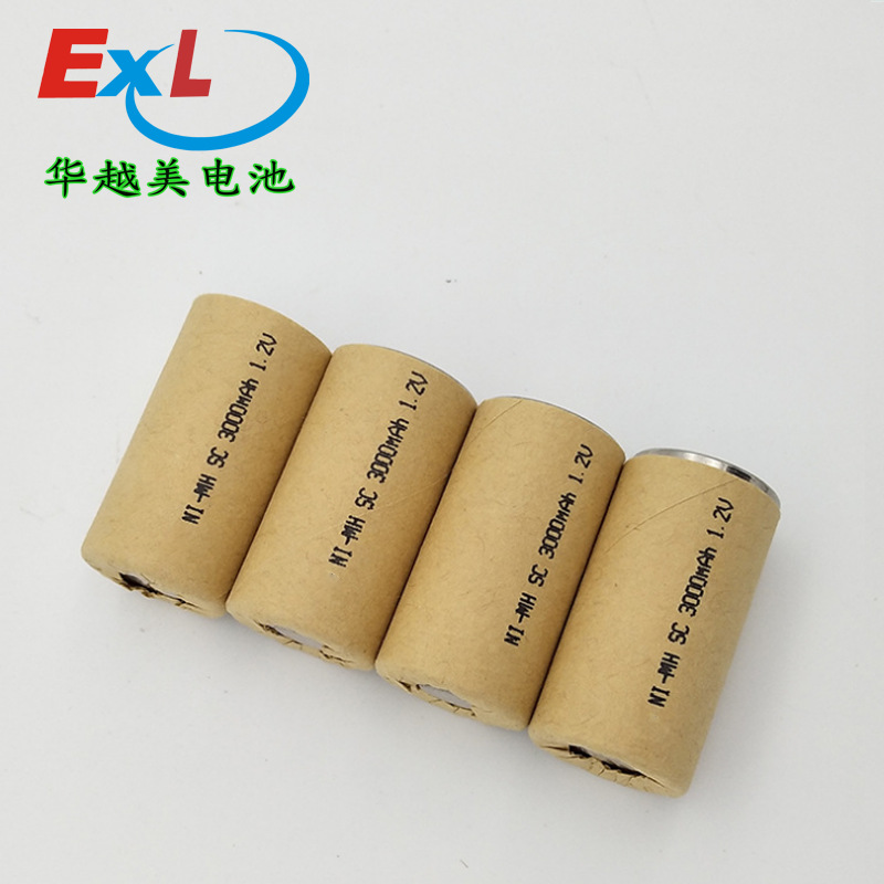 华越美镍氢电池sc型3000mAh  吸尘器镍氢动力电池 源头厂家