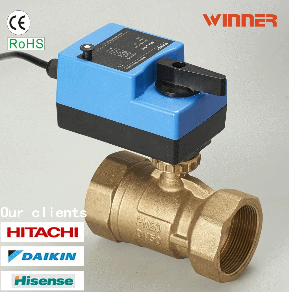 Электрический регулирующий шаровой кран Электрический двусторонний шаровой кран латунный шаровой кран с резьбой плотно без внутренней утечки электрический клапан