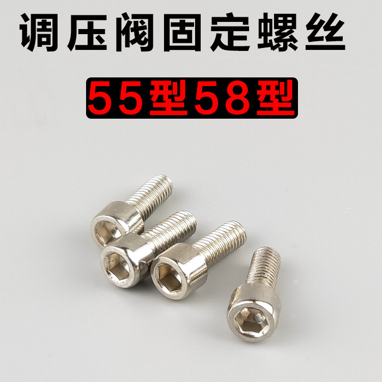 熊猫黑猫洗车机刷车泵55/58/40型高压清洗机调压阀不锈钢固定螺丝