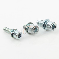 M10 DIN912 hexagonal socket head cap screw set, factory supply, flat washer 10x19x1.5, spring washer 45#