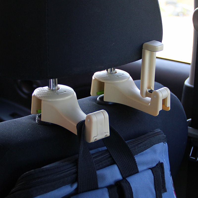 Car accessories behind the seat and rear seat storage two-in-one multifunctional car hook mobile phone holder