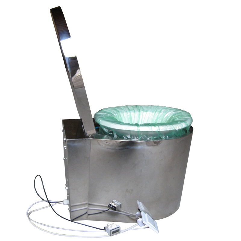 【厂家直销】加厚304不锈钢景区电动打包马桶(无障碍座便)