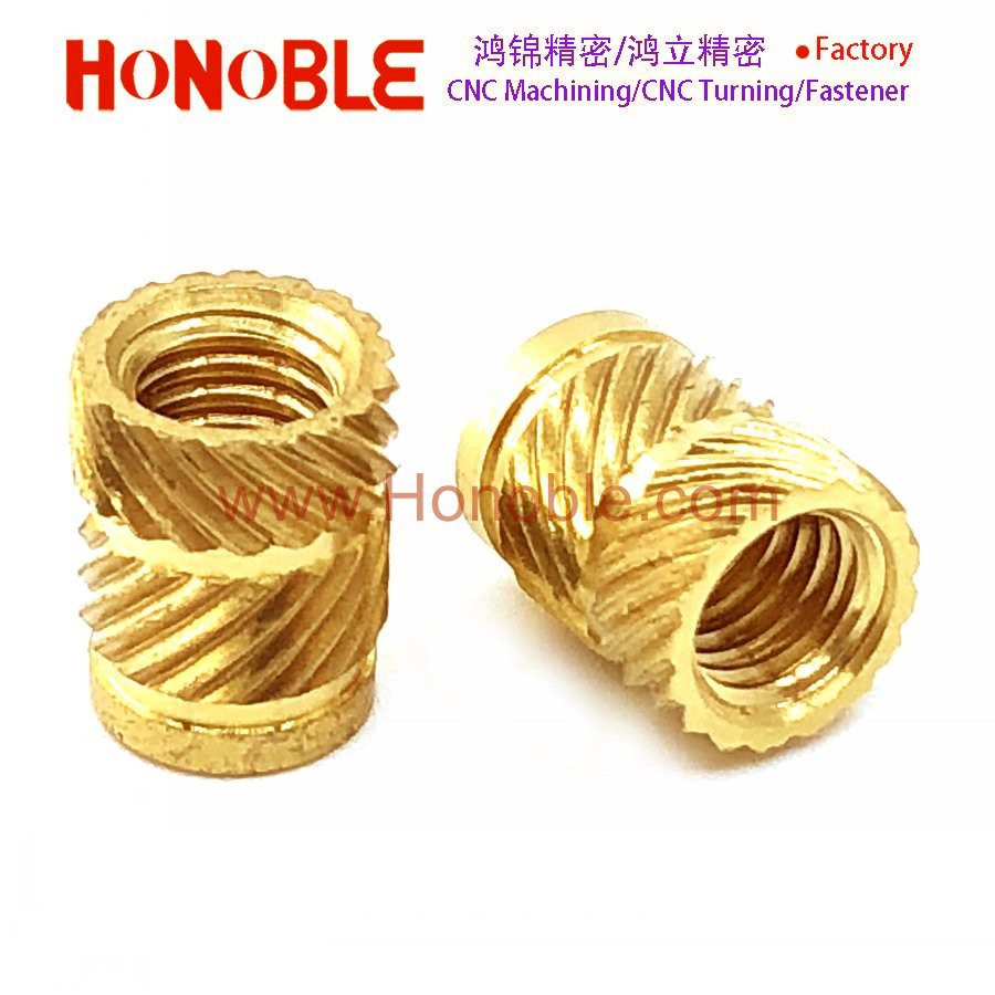 人字滚花铜螺母 八字滚花螺母 热压铜花母